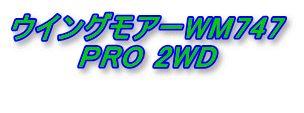 ウイングモアーWM747        PRO 2WD   